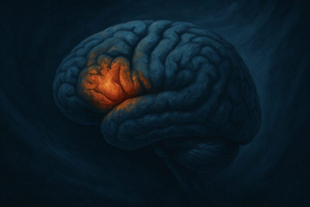 An image of the Broca's area of the brain